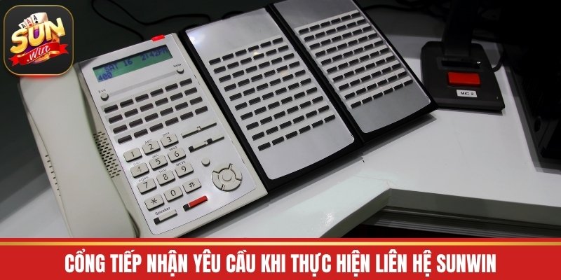Cổng tiếp nhận yêu cầu khi thực hiện liên hệ Sunwin